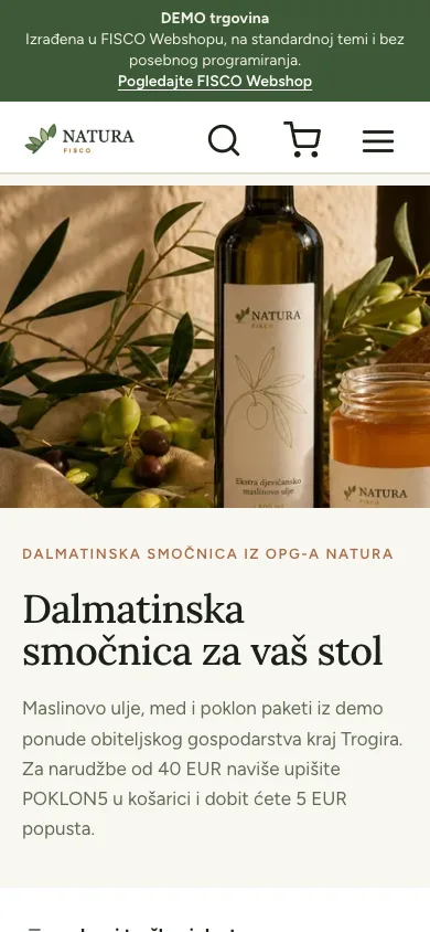 Mobilni prikaz trgovine Natura FISCO