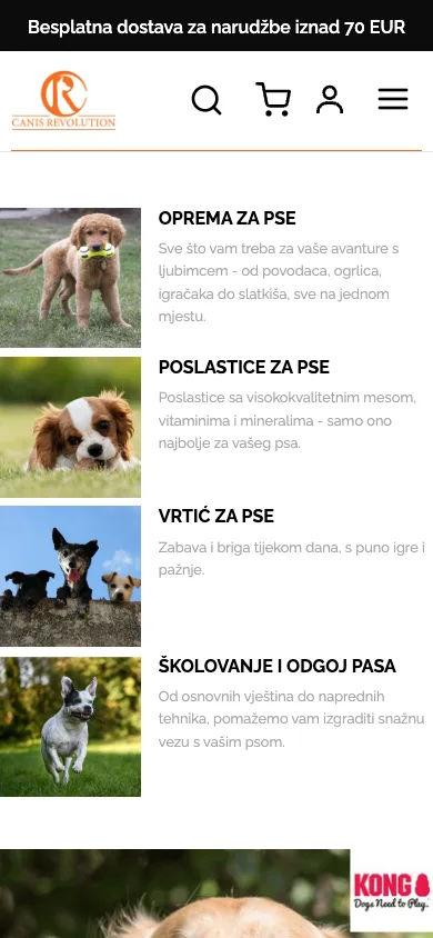 Mobilni prikaz trgovine Canis Revolution